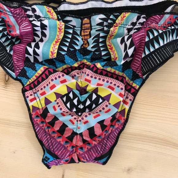 [LA Hearts] 2 Piece Bikini Ruched Bottom - Picture 3 of 6